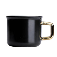 Black and Gold Porcelain Coffee Mug