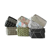 Geometric Linen Storage