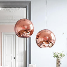 Copper GLobe Pendant Light