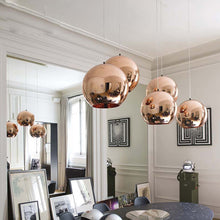 Copper GLobe Pendant Light