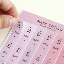 Notebook Calendar Tab Stickers