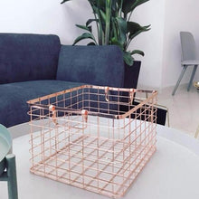 Rose Gold Storage Basket