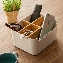 Desktop Bamboo Storage Grid