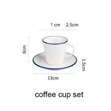 Blue Stripe White Dinnerware
