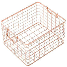 Rose Gold Storage Basket